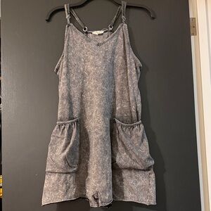 Gray Sleeveless Jumpsuit
